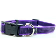 Nobleza obojok z pogumovaného popruhu 2 x 35 - 50 cm fialový